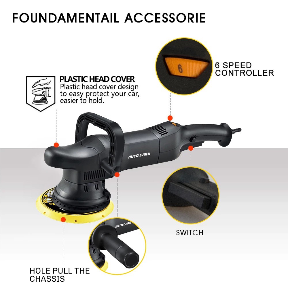 ماكينة تلميع السيارات 700 وات  - مراجعة Orbital Polisher Da وسعره