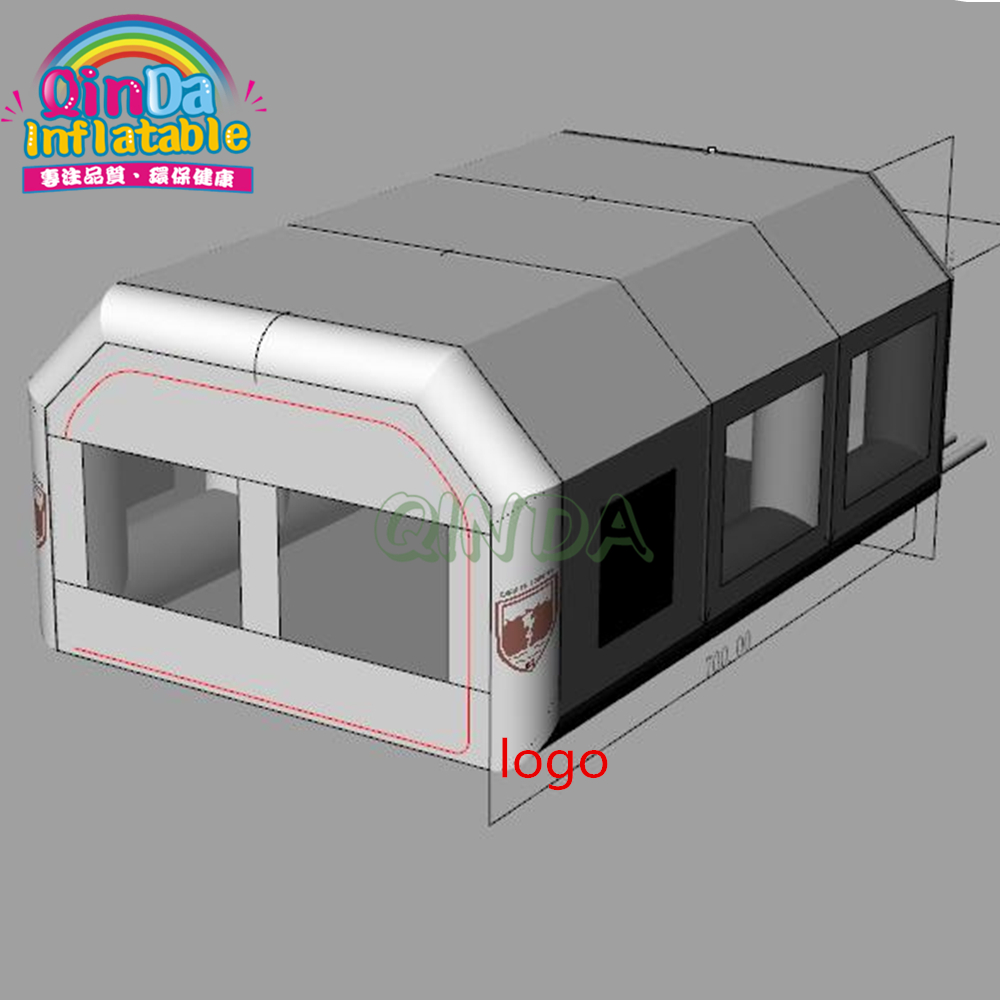 تصميم جديد لعام 2020: خيمة رش  - مراجعة Inflatable Paint Booth وسعره