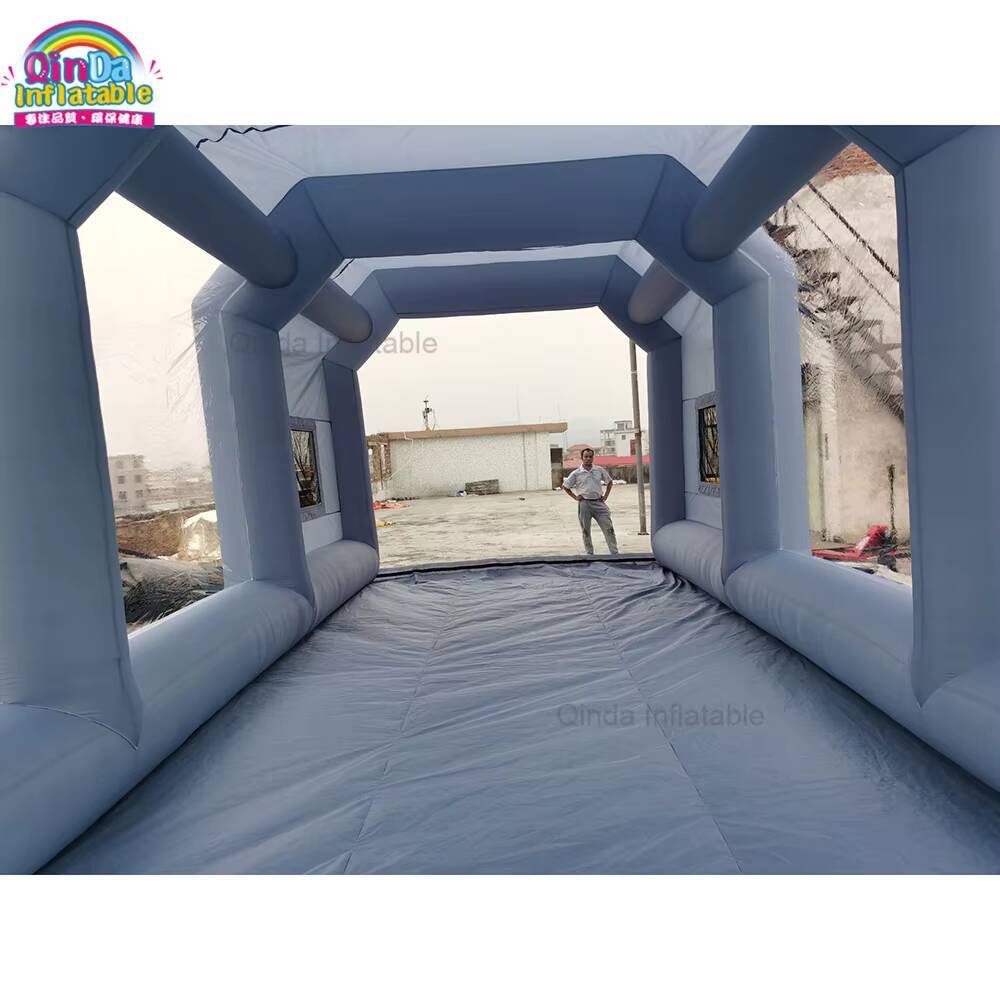 شعبية نفخ سيارة المرآب نفخ رذا - مراجعة Inflatable Paint Booth وسعره