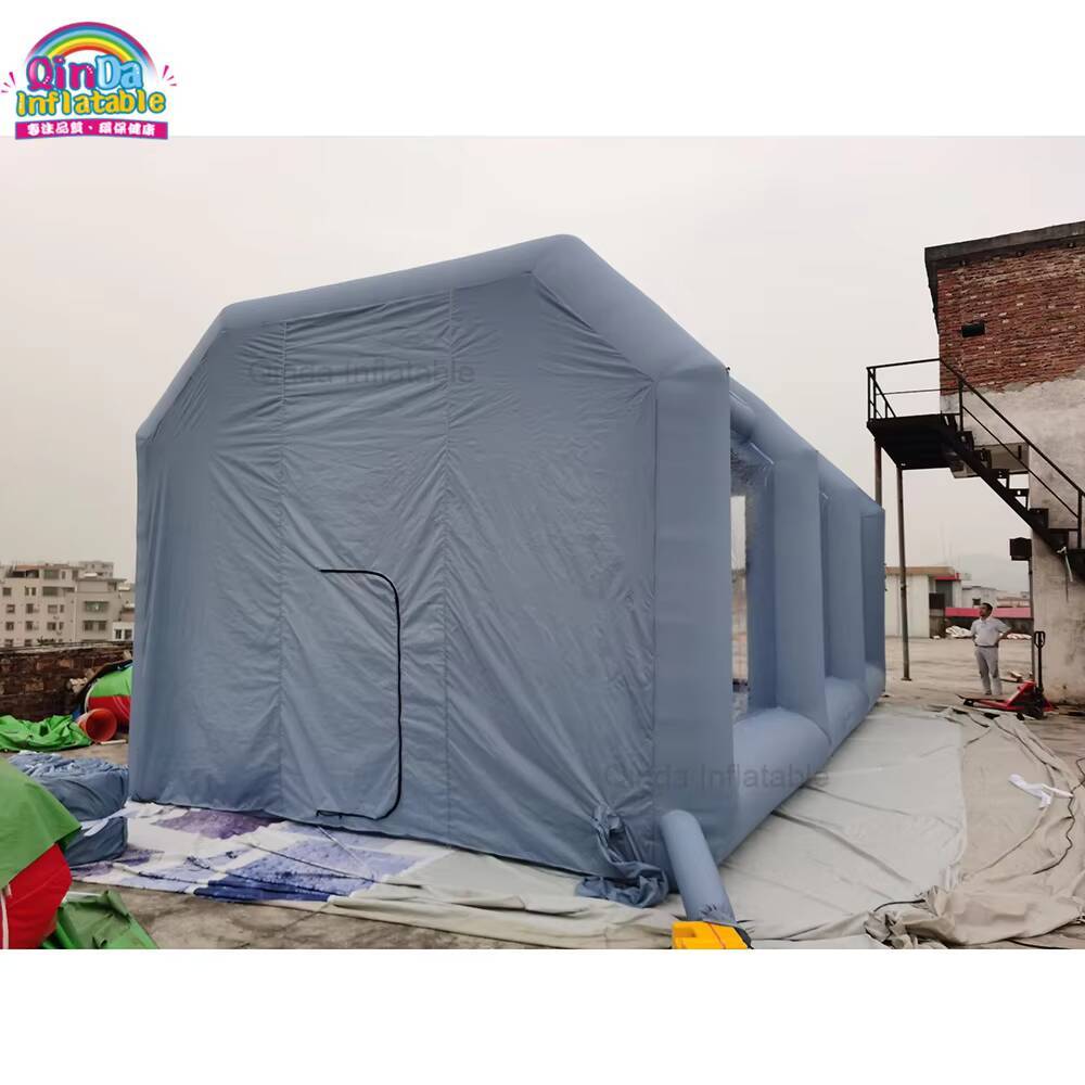 شعبية نفخ سيارة المرآب نفخ رذا - مراجعة Inflatable Paint Booth وسعره