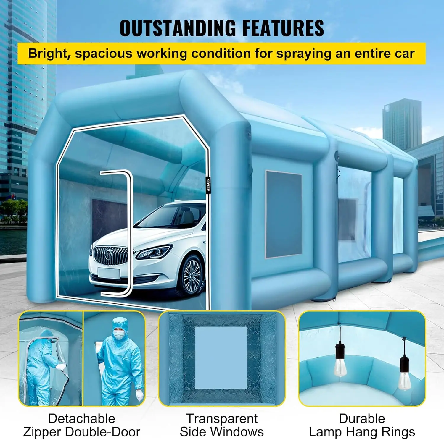 كابينة طلاء قابلة للنفخ، مقاس  - مراجعة Inflatable Paint Booth وسعره